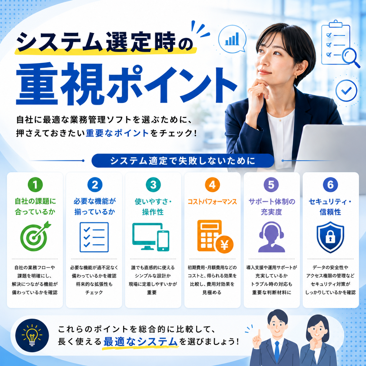 システム選定時の重視ポイント